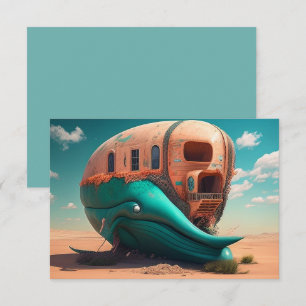 Desert Whale House Dankeskarte