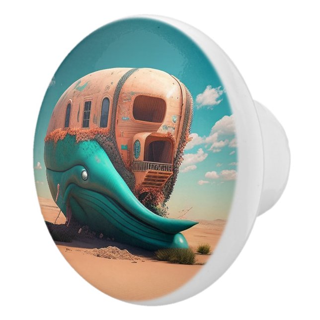 Desert Whale House Keramikknauf (Rechts)