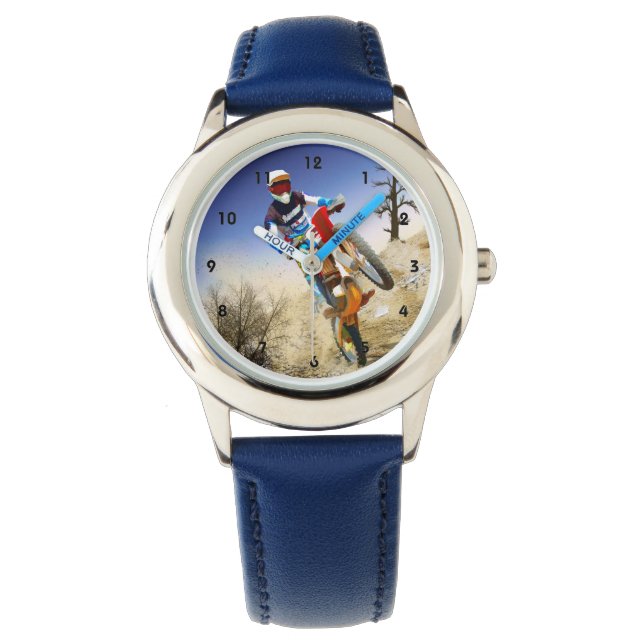 Desert Wheelie Motocross Armbanduhr (Vorderseite)