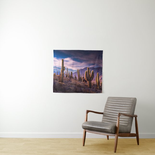 Deserts | Cactus Landscape Argentina Wandteppich (Beispiel (Horizontal))