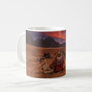 Deserts Camels Sinai Mountains Egypt Kaffeetasse