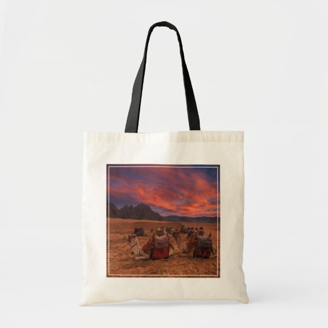 Deserts Camels Sinai Mountains Egypt Tragetasche (Vorne)