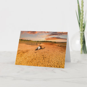 Deserts   Desert with Cow Skull Karte