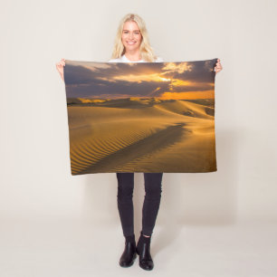 Deserts   Landscape of Sand Dunes Fleecedecke