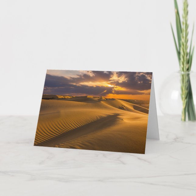 Deserts | Landscape of Sand Dunes Karte (Vorderseite)