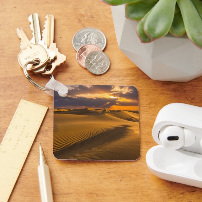 Deserts | Landscape of Sand Dunes Schlüsselanhänger (Schreibtisch)