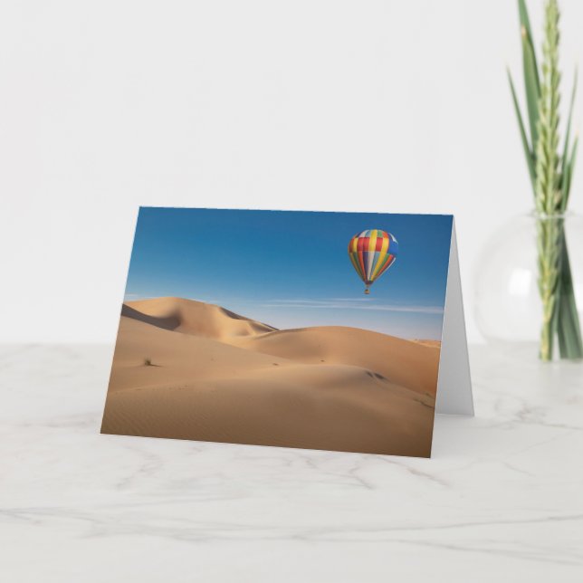 Deserts | Sand Dunes in the Dubai Desert Karte (Vorderseite)