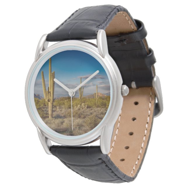 Deserts | Superstition Mountains, Arizona Armbanduhr (Schrägansicht)