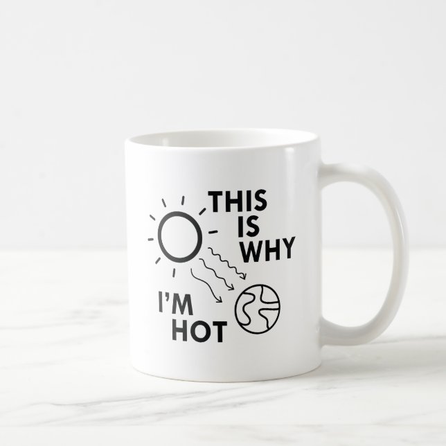 Deshalb bin ich heiß kaffeetasse (Rechts)