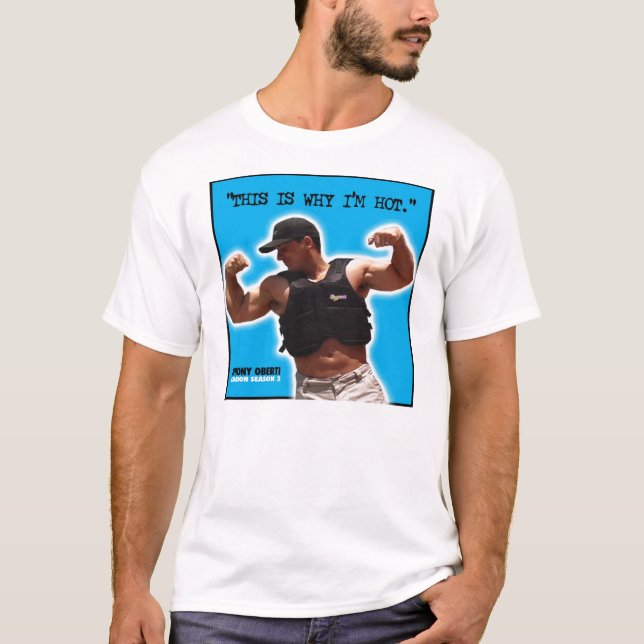 DESHALB bin ich HEISSES KENNZEICHNENBACKCRACKER T-Shirt (Vorderseite)