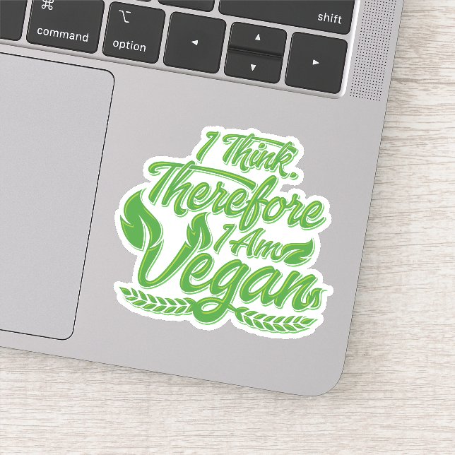 Deshalb bin ich Vegan Aufkleber (Detail)