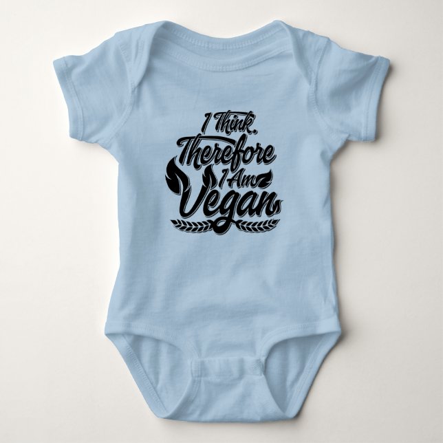 Deshalb bin ich Vegan Baby Strampler (Vorderseite)