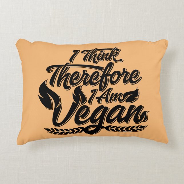 Deshalb bin ich Vegan Dekokissen (Vorderseite)
