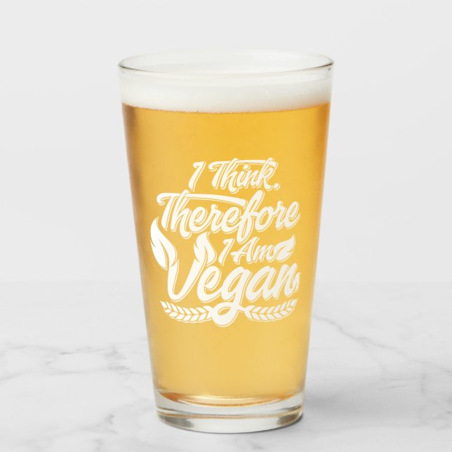 Deshalb bin ich Vegan Glas (Vorne (Gefüllt))