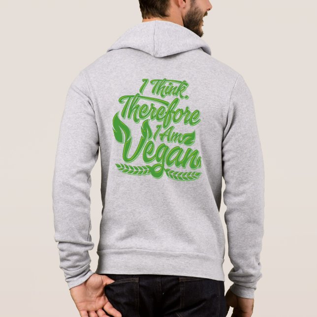 Deshalb bin ich Vegan Hoodie (Rückseite)