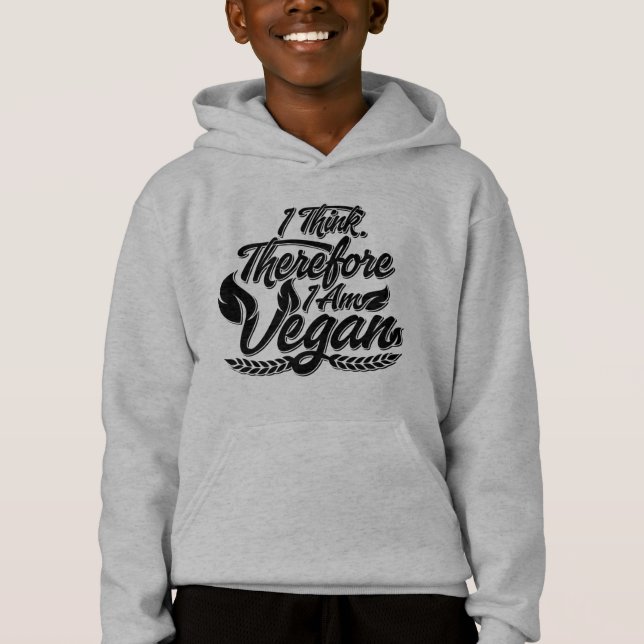 Deshalb bin ich Vegan Hoodie (Vorderseite)