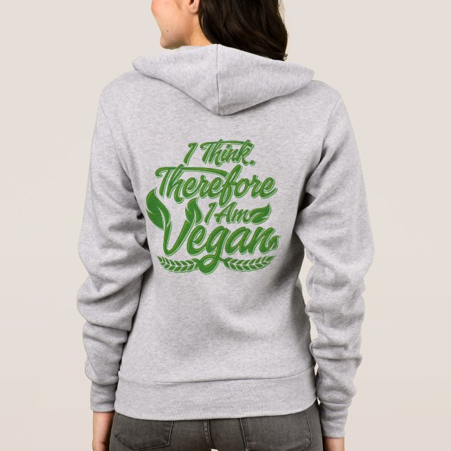 Deshalb bin ich Vegan Hoodie (Rückseite)