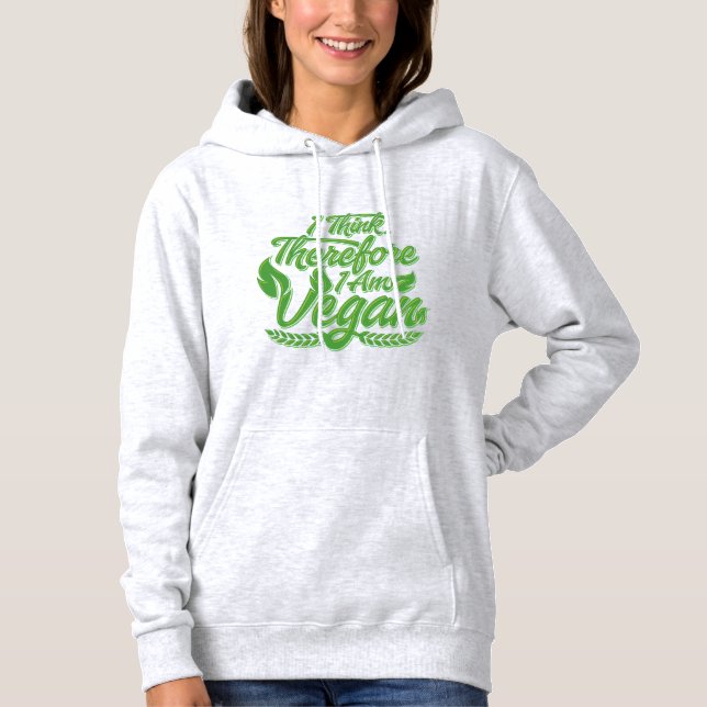 Deshalb bin ich Vegan Hoodie (Vorderseite)