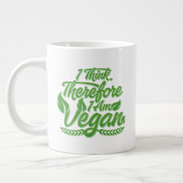 Deshalb bin ich Vegan Jumbo-Tasse (Links)