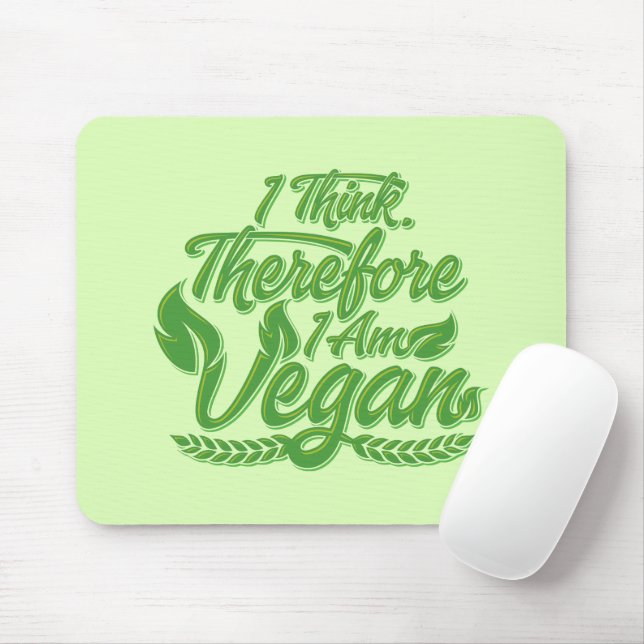 Deshalb bin ich Vegan Mousepad (Mit Mouse)