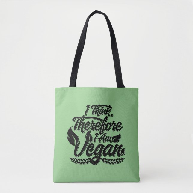 Deshalb bin ich Vegan Tasche (Vorderseite)