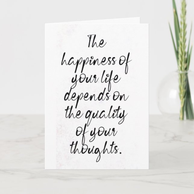 DESHALB "DENKE ICH IMMER" AN ****YOU**** KARTE (Vorderseite)