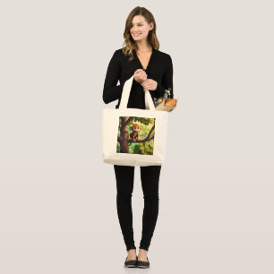 Desheze Women Handbag Niedliche Affen Tote Beutel Jumbo Stoffbeutel