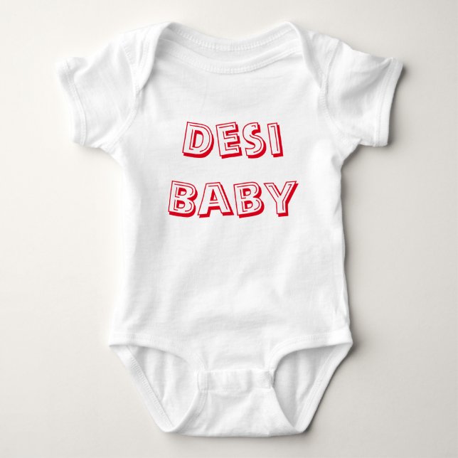 Desi Baby! (indisches Baby!) Baby Strampler (Vorderseite)