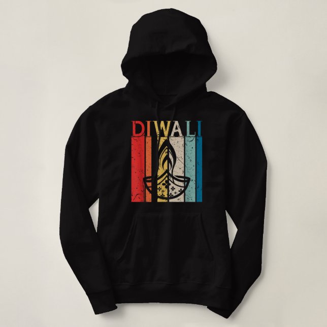 Desi Girl Indian Woman In Sari Lehenga Hoodie (Design vorne)