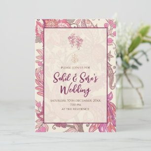 Desi Hochzeitseinladung Indische Hochzeitseinladun Einladung