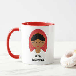 Desi, Südasien, Indische Braut oder Dulhan Geschen Tasse