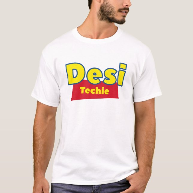Desi Techie, India T-Shirt, Desi Indian Pride T-Shirt (Vorderseite)
