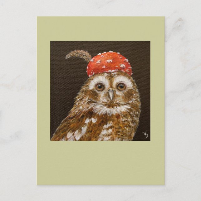 Desi the owlet carte postale (Devant)