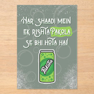 Desi Wedding  Acryleinladungen