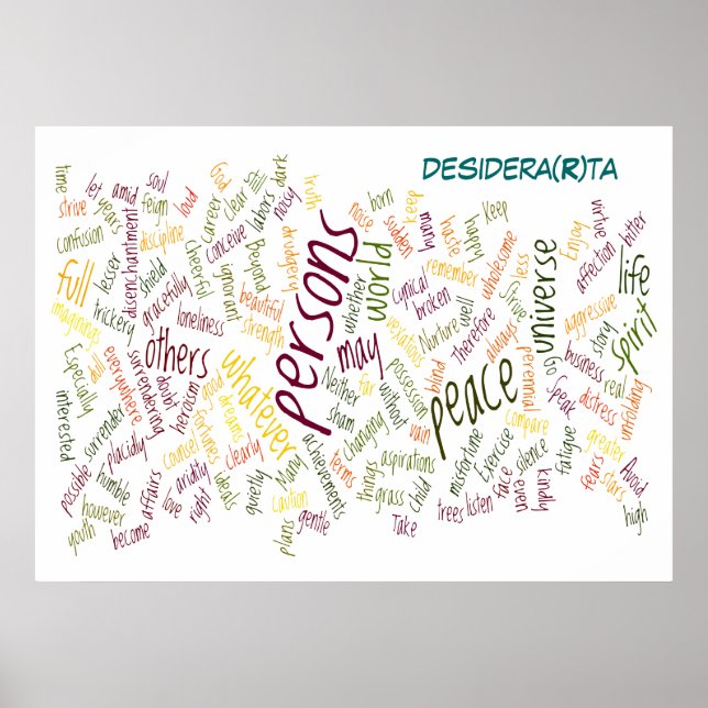 Desidera(R)ta poster print (Vorne)
