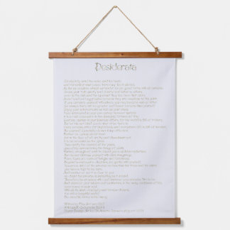 Desiderata ArtbrushUI Hand Jewel Hand Schriftart Wandteppich Mit Holzrahmen