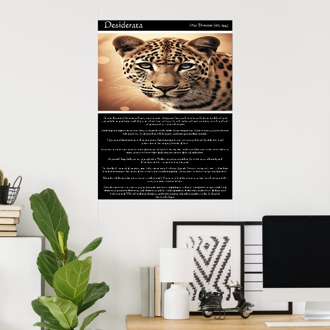 Desiderata: Blick auf die Wildnis Poster (Heimbüro)