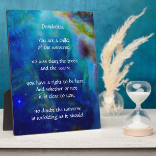 Desiderata Child of Universe Fotoplatte