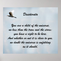 Desiderata Child of Universe
