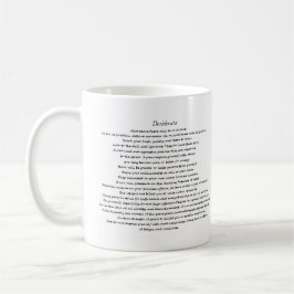 DESIDERATA CUSTOM-TASSE KAFFEETASSE