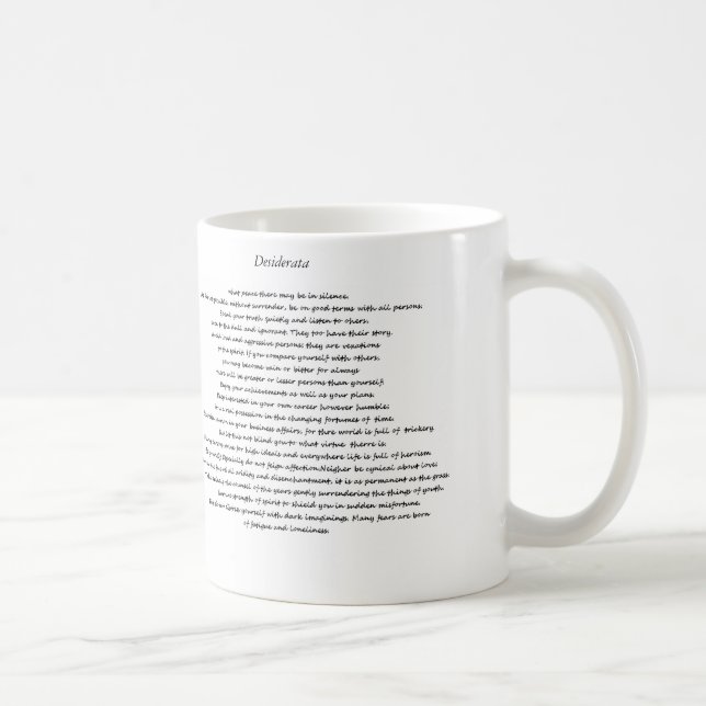 DESIDERATA CUSTOM-TASSE KAFFEETASSE (Rechts)