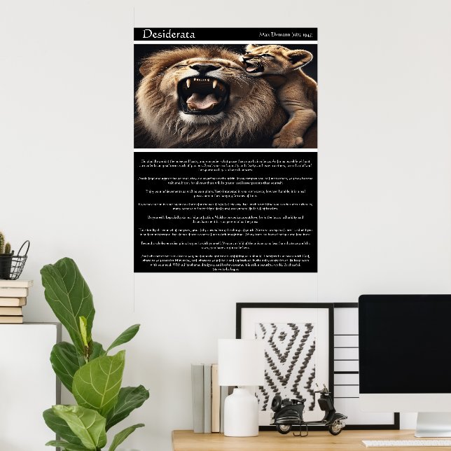 Desiderata: Eine Symphonie von Roars Poster (Heimbüro)