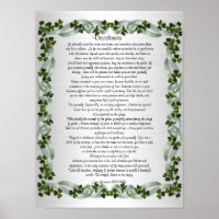 Desiderata "erwünschte Dinge" Prosa irischen Hinte