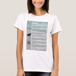 Desiderata-Gedicht - Seemöwe auf der Strand-Szene T-Shirt