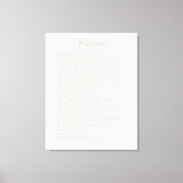 Desiderata Golden Abalone ArtbrushUI Typografie Leinwanddruck