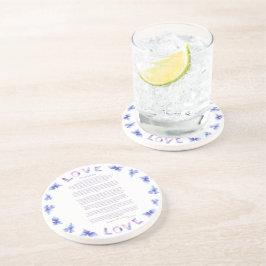 Desiderata Hydrangea von Max Ehrmann Getränkeuntersetzer