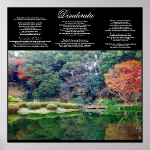 desiderata inspirational poster VON 8,99