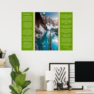 Desiderata Majestic Mountain View Poster