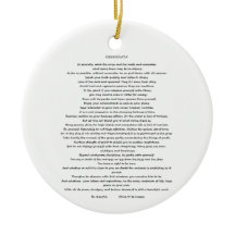 DESIDERATA MAX ERHMANN ORNANATION
