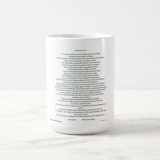 DESIDERATA MUG (Centre)